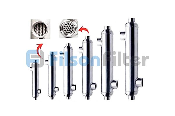 different type heat exchanger for pool