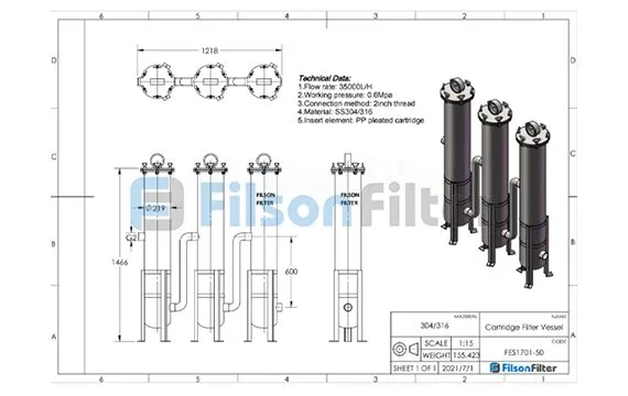 Industrial Filter Housing Specifications