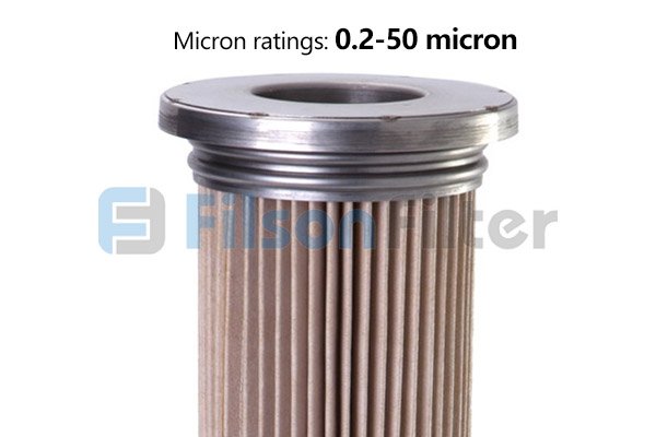 Filson pleated filter cartridge for dust collector