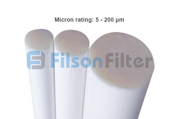 Filson porous plastic rod