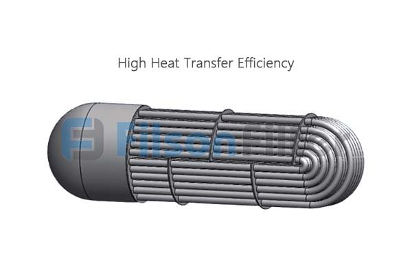 Filson u-tube heat exchanger