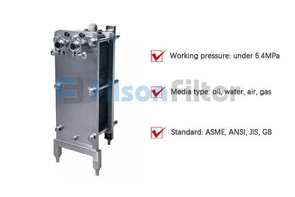 sanitary stainless steel plate heat exchanger