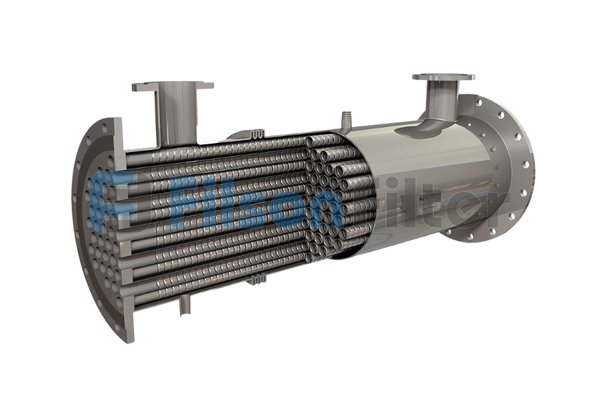 shell and tube heat exchanger designed in counter flow