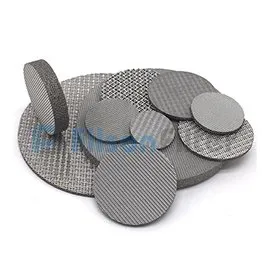 Sintered stainless steel discs