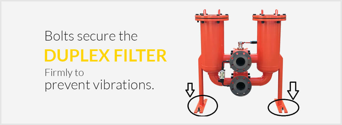 Duplex Filter Firmly to Prevent Vibrations