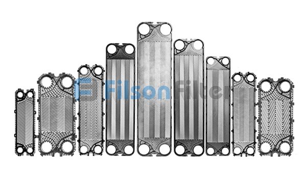 different plates of heat exchanger