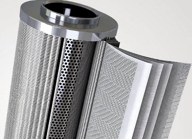 Hydraulic filter element construction