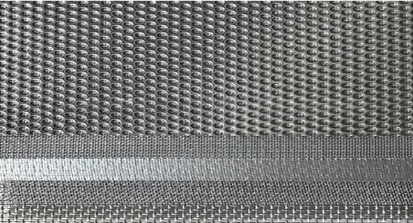 Perforated metal sintered wire mesh