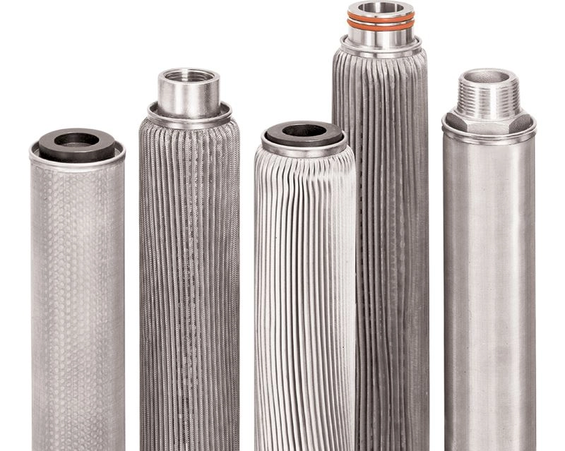 Different designs of stainless steel cartridge filter