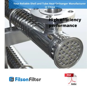 Filson shell and tube heat exchanger catalog cover