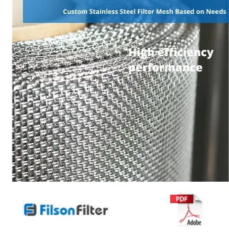 Filson Stainless Steel Filter Mesh Catalog
