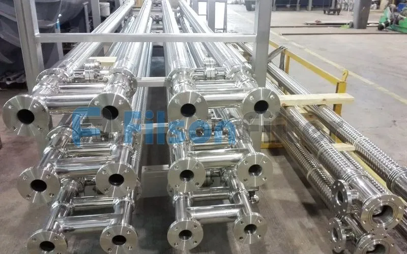 stainless steel corrugated shell and tube heat exchanger