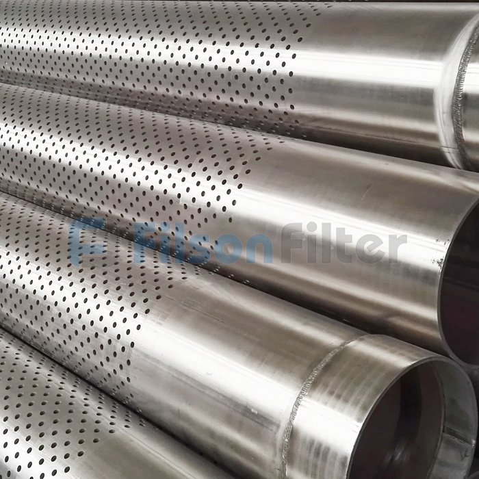 steel perforated well caasing pipe